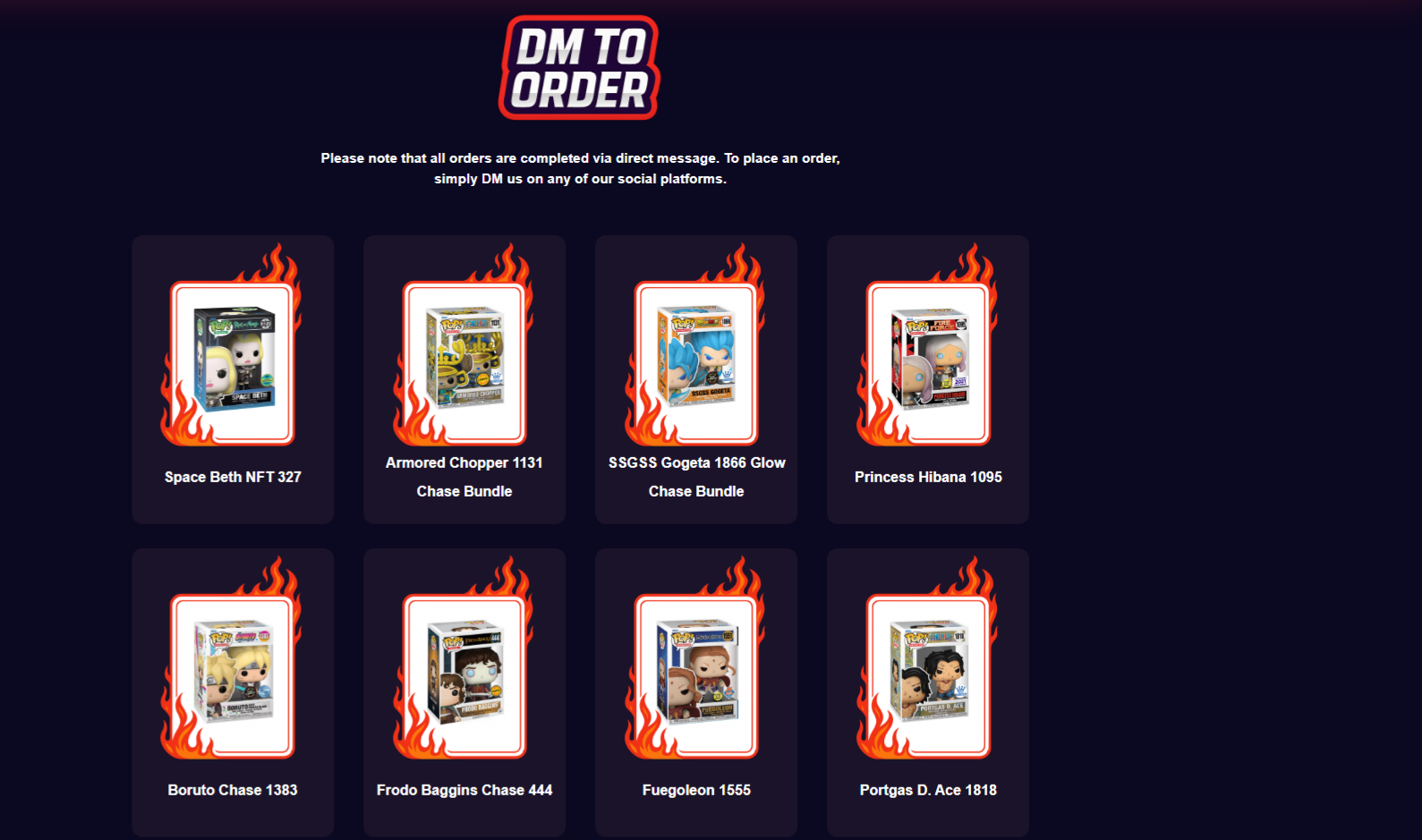 Couzllectors website desktop view